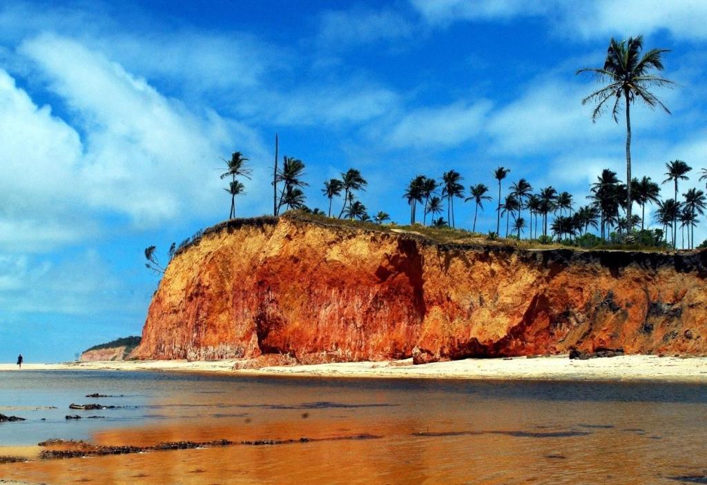 Paraiso Da Falesia Em Cumuruxatiba Com Vista Excepcional Para O Mar Villa Exterior photo